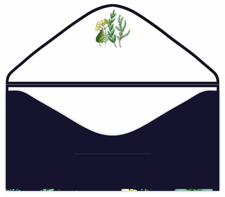 Конверт (для денег) без надписи (цветы)