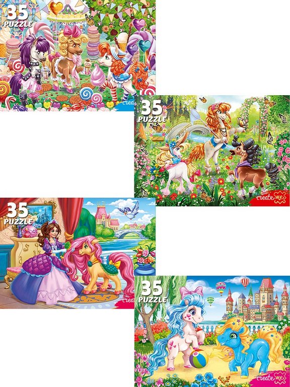 Пазлы   35 дет. "Королевство Пони" Рыжий кот
