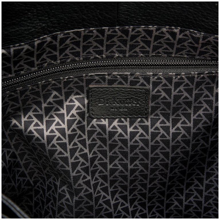 Сумка для документов Dr.Koffer 29*37*5см, нат. кожа, черная