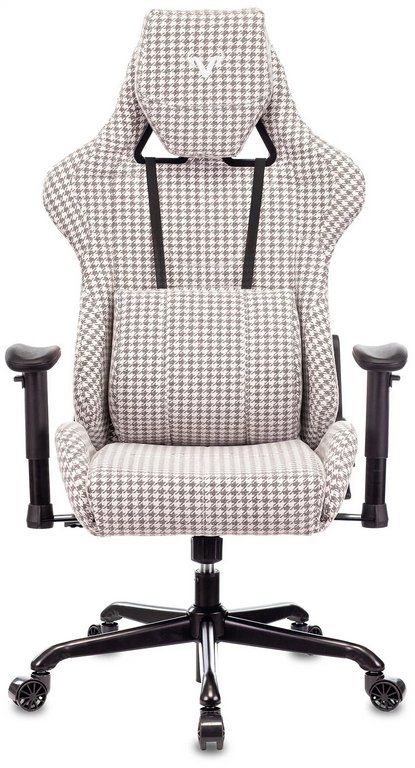 Кресло игровое Бюрократ Zombie VIKING LOFT  (ткань, цв. серый/гусиная лапка)