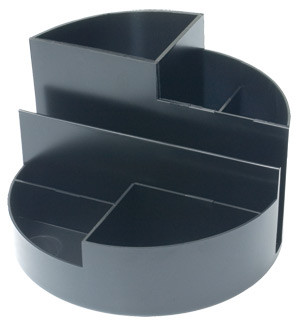 Подставка наст д/канц. принадлеж. Стамм "Профи" 7 отд. черная