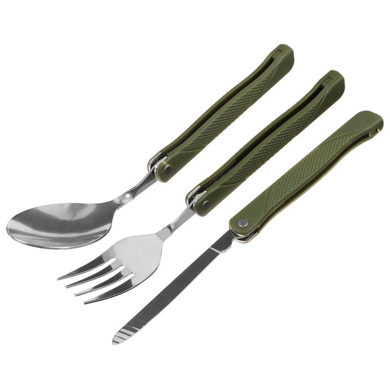 Набор туристический (ложка, вилка,нож), складные