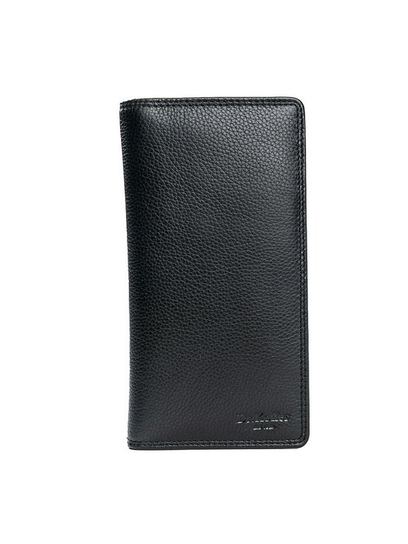Портмоне Dr.Koffer 10*19 см нат. кожа, черный