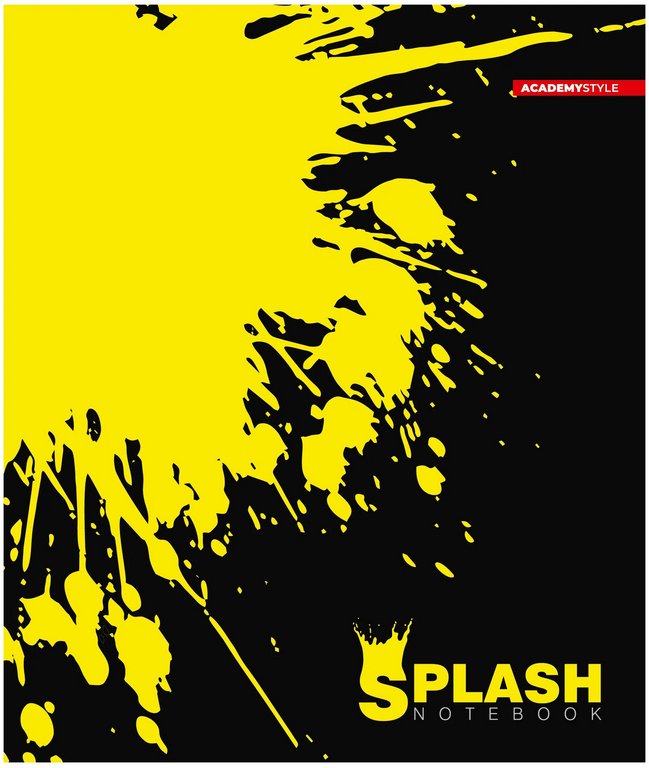 Тетрадь 96 лист кл. А5 на спирали "Цветные брызги"