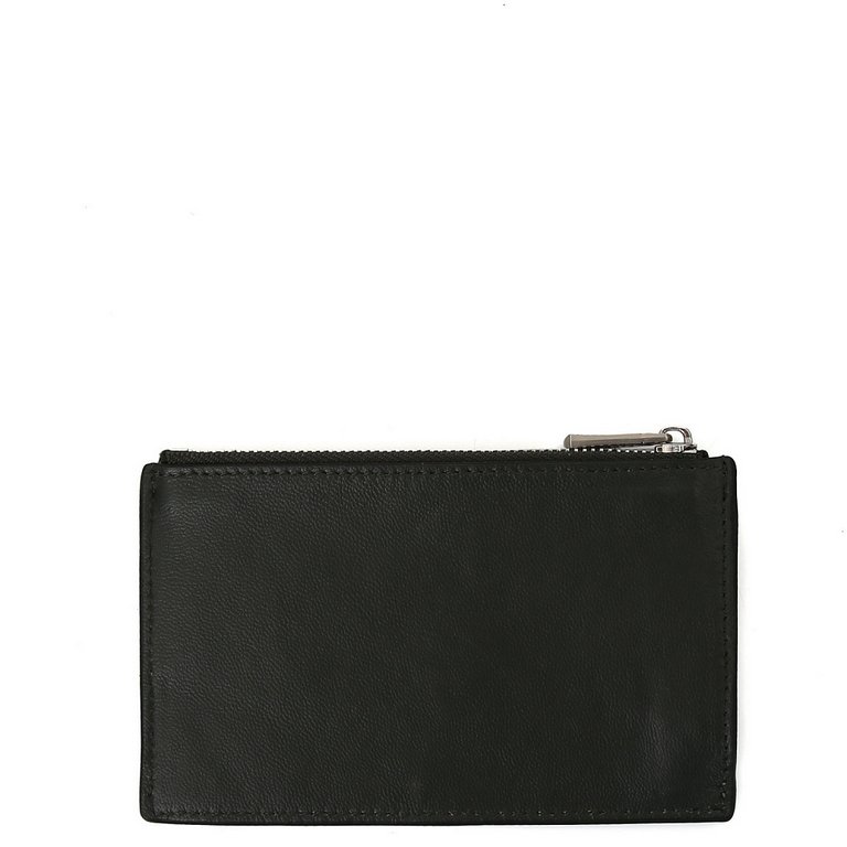 Визитница FABRETTI нат. кожа, 14*8,5*0,5см, темно-зеленый