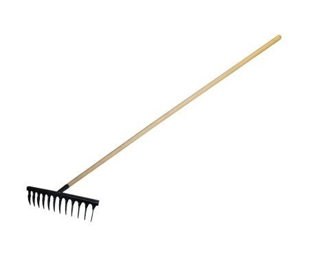 Грабли с черенком (витые, 12 зубьев)