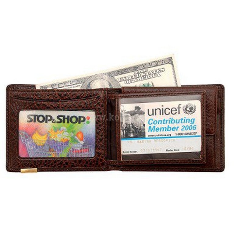 Портмоне Dr.Koffer 12*9,5см, нат. кожа, коричневый