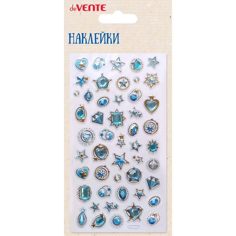 Наклейки  9*17,5 см "Blue Diamonds" deVENTE