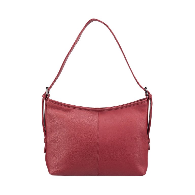 Сумка женская Dr.Koffer 32х23х12см см, нат.кожа бордовая