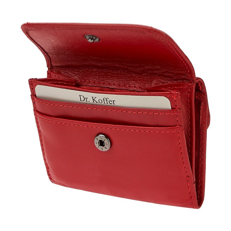 Портмоне Dr.Koffer 9,5*7,5 см, нат. кожа, красный