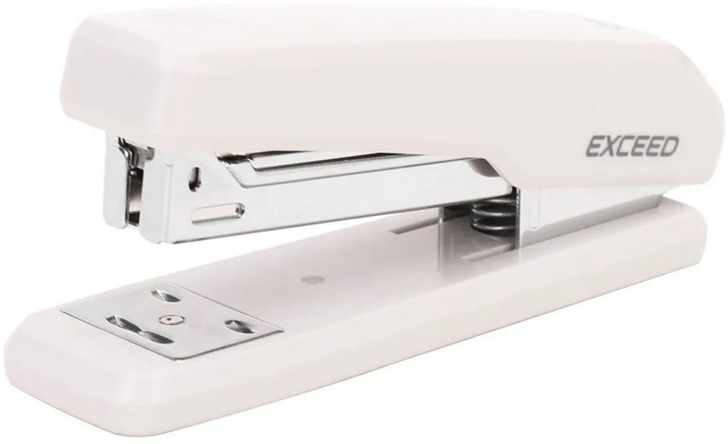 Степлер 24/6 до 25л металлический Deli "Exceed", белый