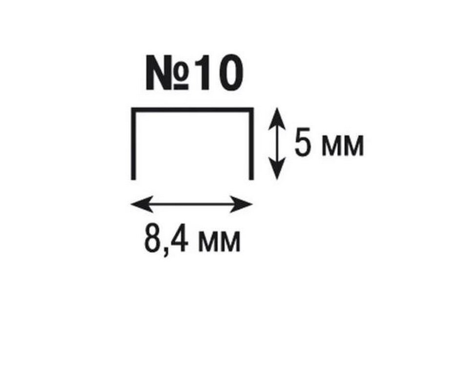Степлер № 10 до 12л металлический, Lamark Ulrich, черный с антистеплером