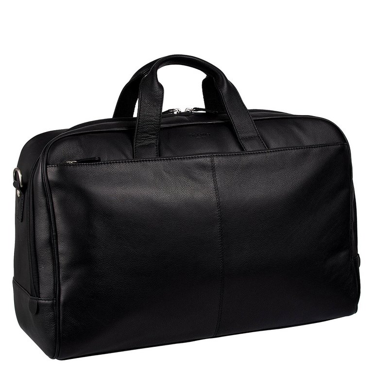 Сумка дорожная Dr.Koffer 50х35х17см нат. кожа, черный