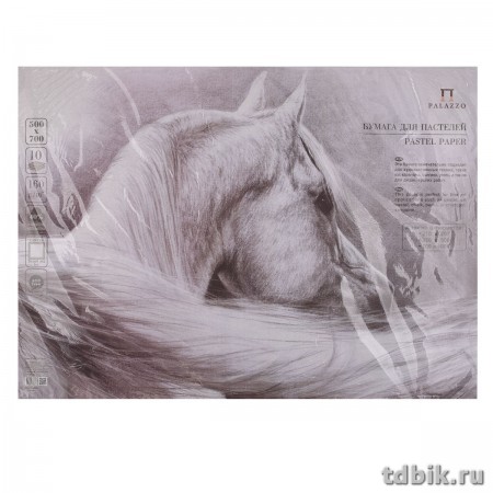 Бумага для пастели "Палаццо" 500*700мм Ice, 160 гр, белый лед