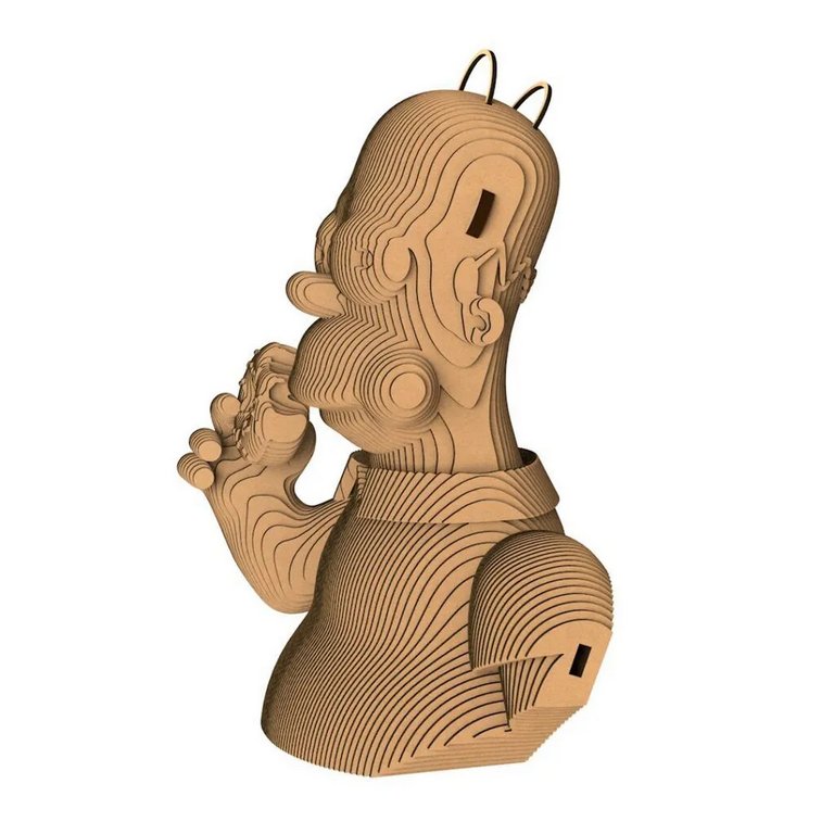 Сборная модель из гофрокартона "Гомер Симпсон" h=21см, 126 дет., 6+, 5cult