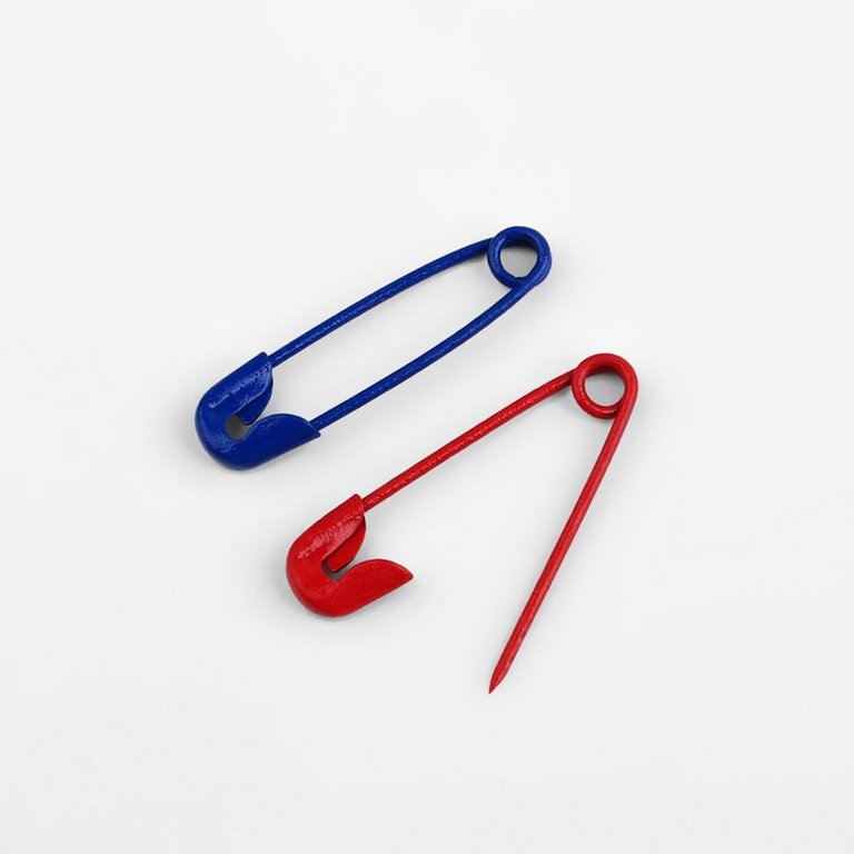 Булавки английские 19 мм, 80 шт/уп, ассорти "АРТ УЗОР"