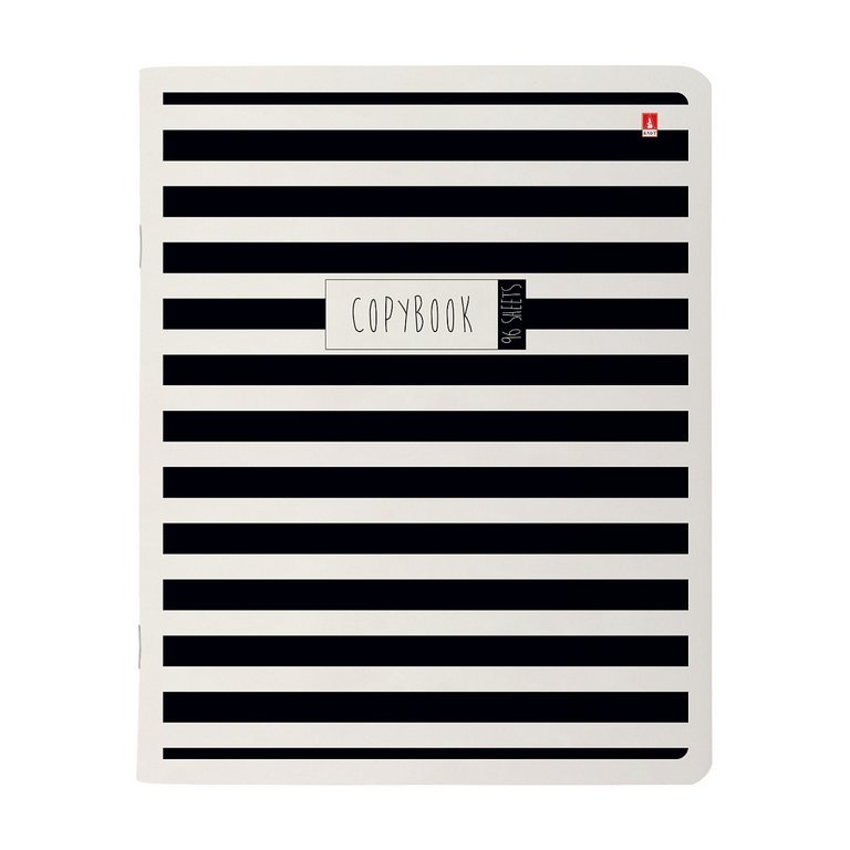 Тетрадь 96 лист кл. А5 на скрепке "BLACK & WHITE" ассорти