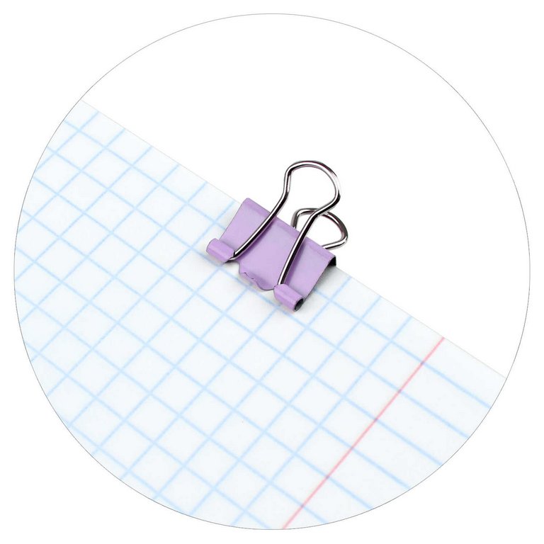 Зажимы сиреневые 25 мм 10шт/уп Феникс Милый мопс