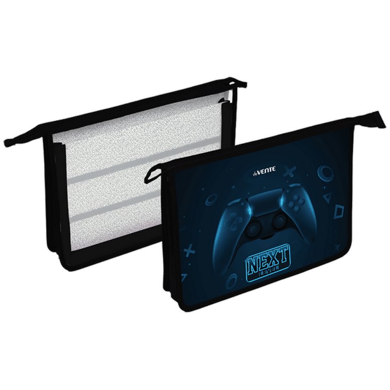 Папка для тетрадей, ИЗО и технологии на молнии A4 (34x25x8см) текстильная, с расширением 8см