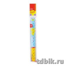 Линейка 12 см. пласт. Deli "Magic Zoo"