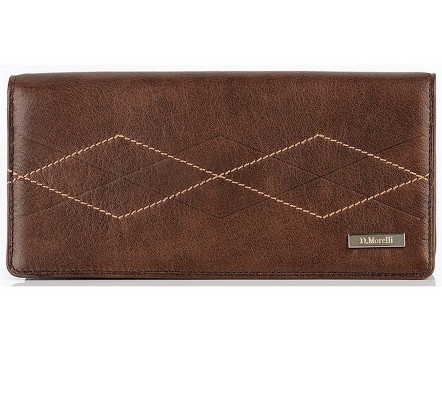 Портмоне D.Morelli мужское "БОНД" нат.кожа, коричневый