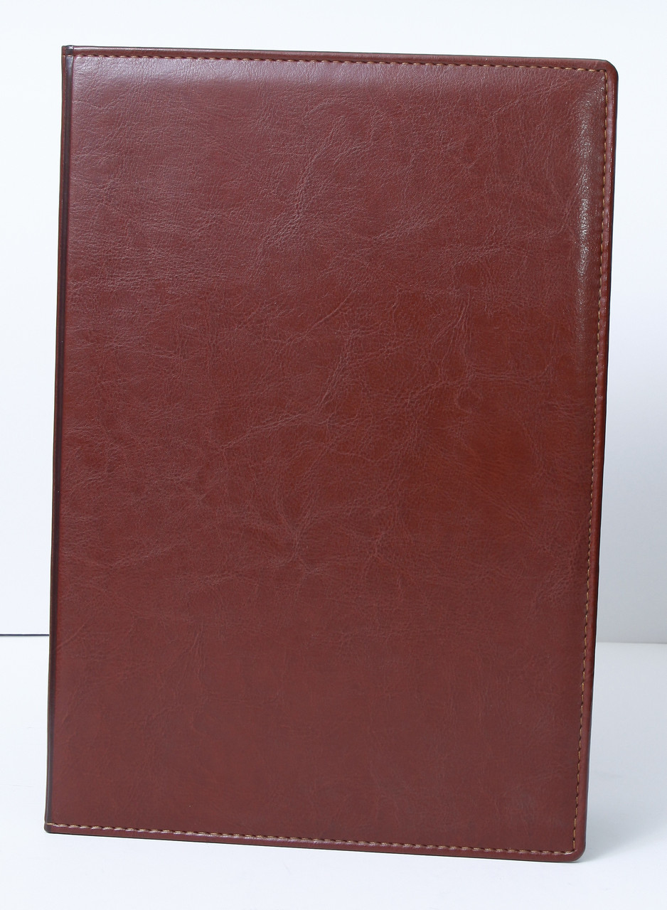 Папка адресная, под персонализацию, материал небраска, цвет коричневый