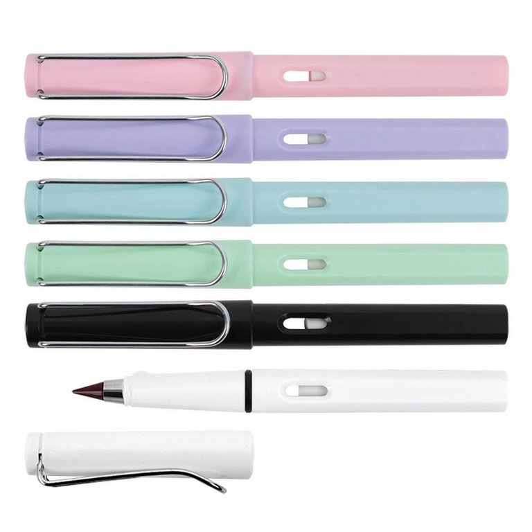 Карандаш вечный цветной Darvish (ассорти) с ластиком (металлический наконечник)