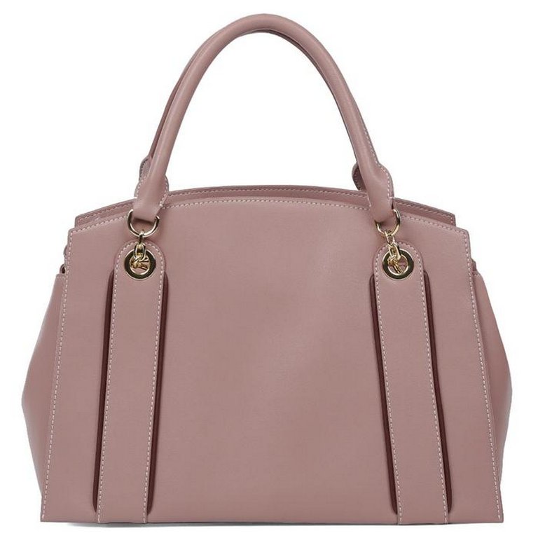 Сумка женская LEO VENTONI 32*23*14см, нат. кожа, розовый