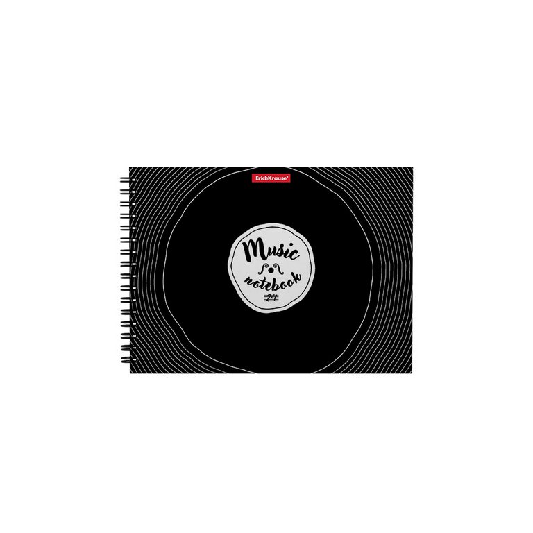 Тетрадь для нот 24 л., А5 на спирали "Just Music" горизонтальная