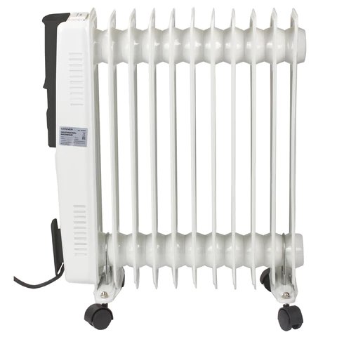 Обогреватель масляный SONNEN DFS-11 2500Вт, 11 секций, белый