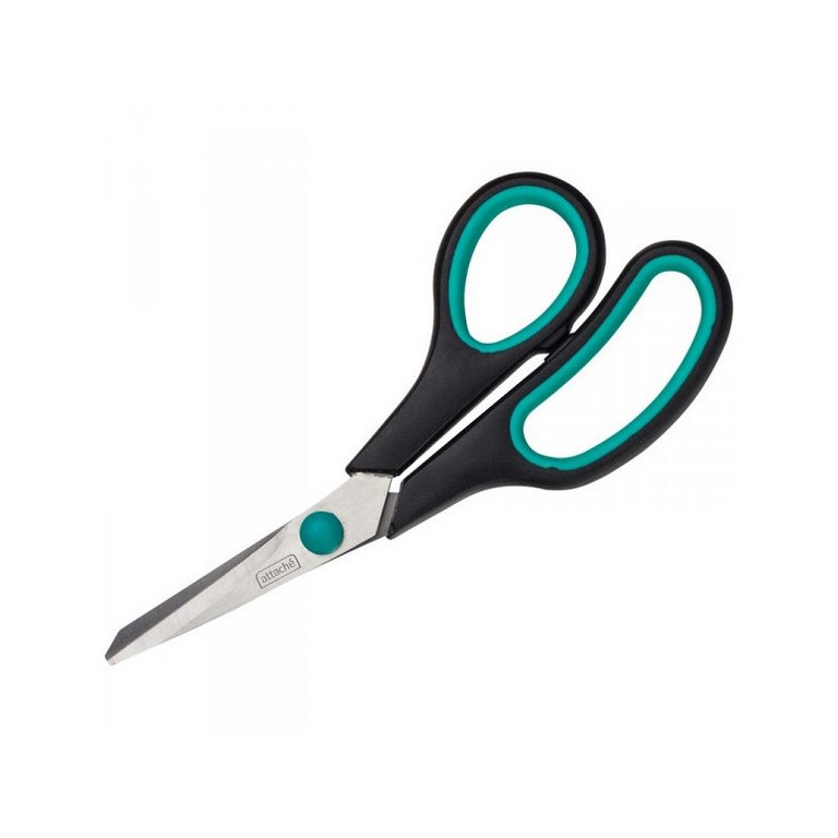 Ножницы 195 мм пластмас. эргоном. рукоятка с резиновыми вставками Attache