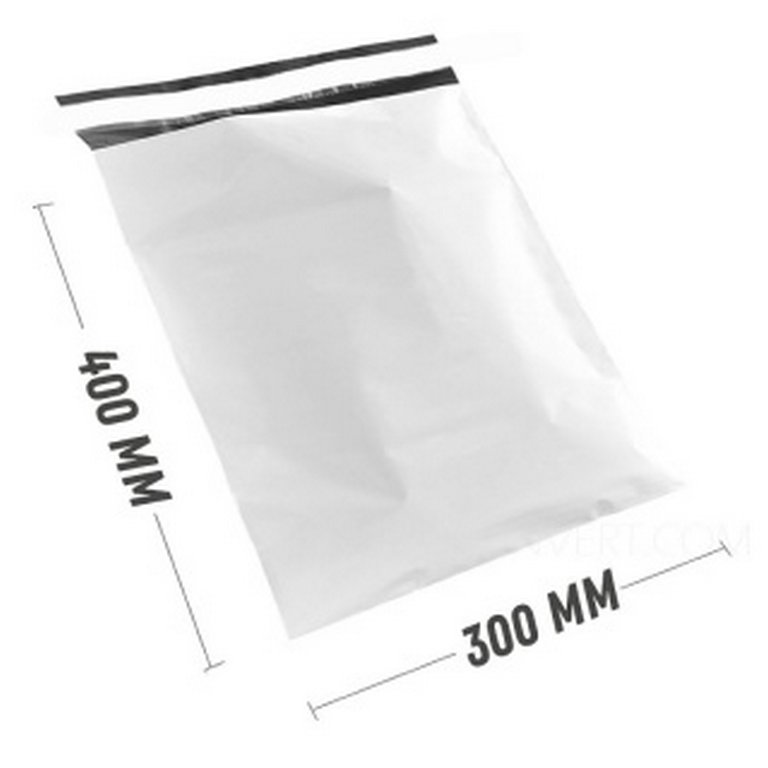 Конверт  из 3-х сл. п/э пакет курьерский без печати, без кармана KP300х400+40 мм