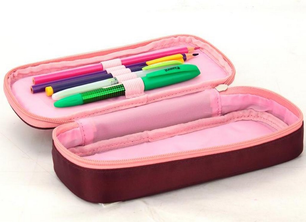 Пенал  для девочки  настольный Kite "Catsline" 21*8,5*5см