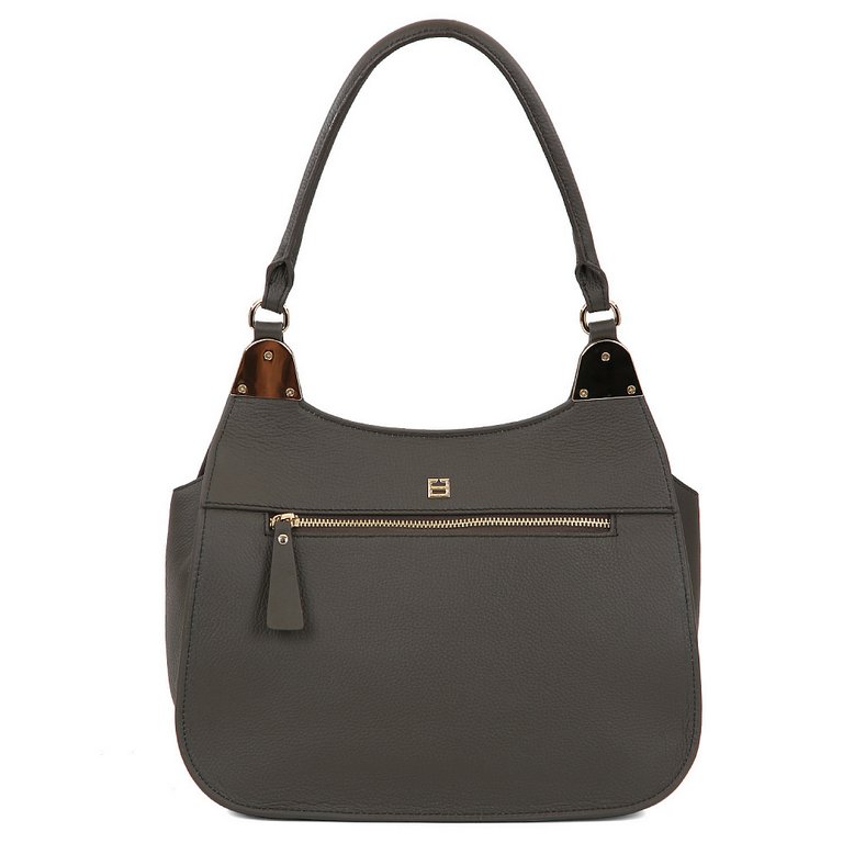 Сумка женская FABRETTI 29*23*10см, нат. кожа, табачный