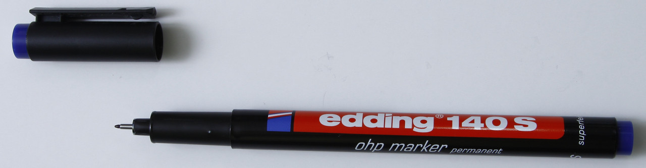 Маркер для прозрачных пленок 0,3мм Edding 140 перманентный синий