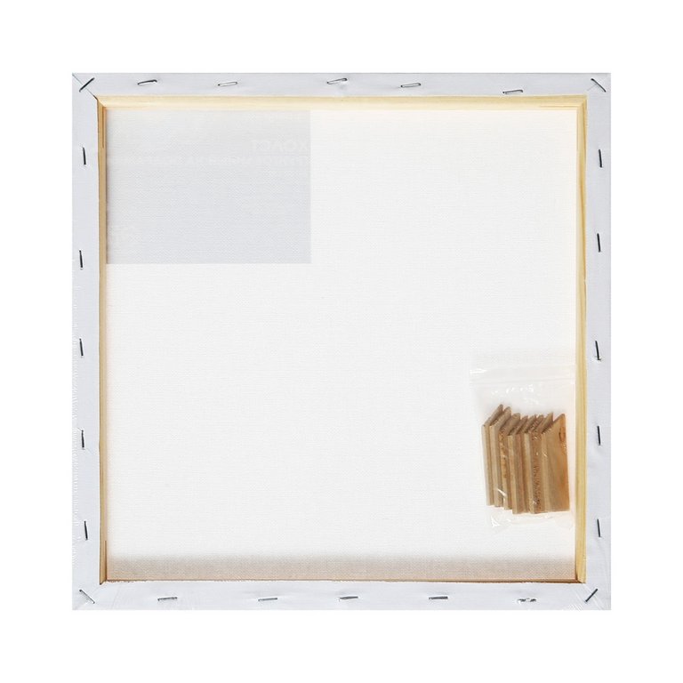 Холст грунтованный на подрамнике 30*30 см мелкое зерно (100% хлопок, 280 г/м) Calligrata