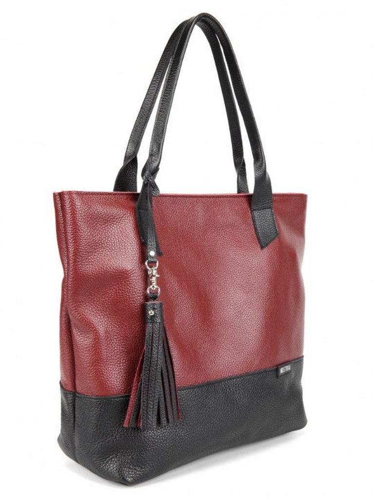 Сумка женская Mistral, цвет бордо, кожа