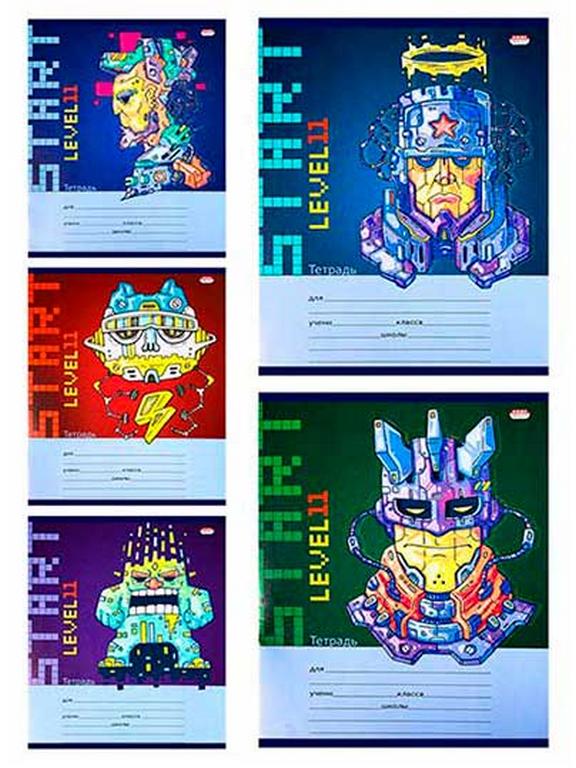 Тетрадь 24 лист кл. А5  Prof-Press "КИБЕРГЕРОИ" мелов. обл.