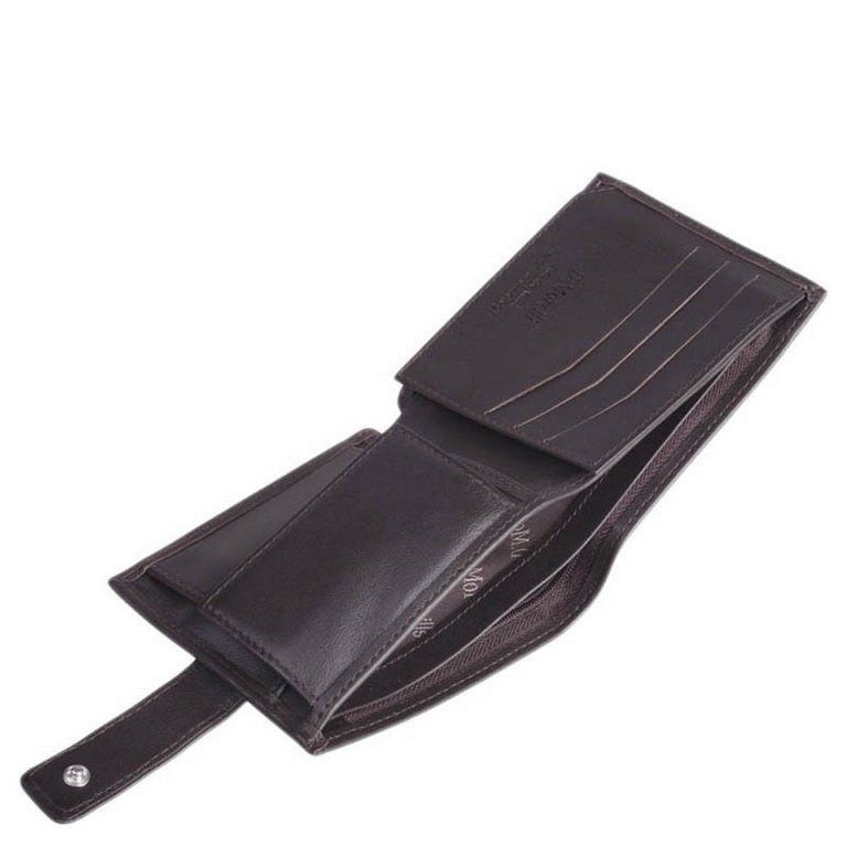 Портмоне D.Morelli мужское "Brown" с хляст., нат.кожа