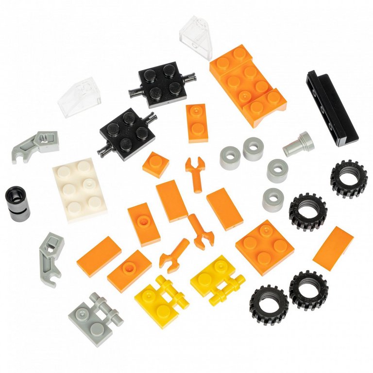 Конструктор пластиковый  31 дет. "Стройка Бульдозер" Bondibon