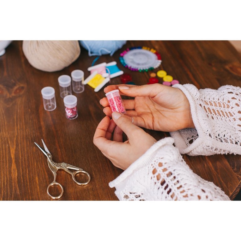 Контейнер для хранения бисера 2,2*3,8см, набор 5шт