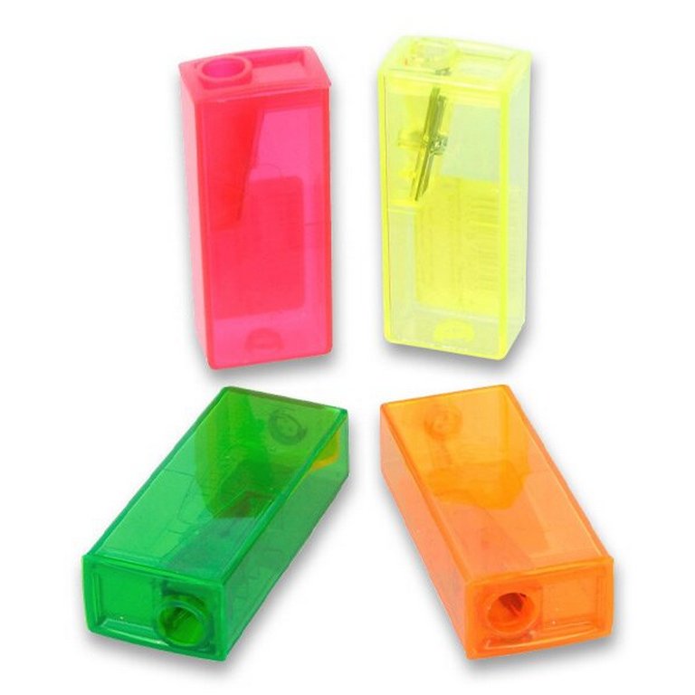 Точилка с контейнером Faber-Castell неоновые цвета, ассорти