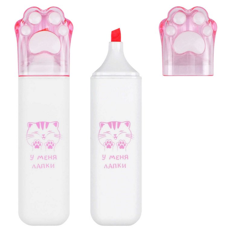 Текст-маркер Феникс+ "Пушистые лапки"  цв. ассорти