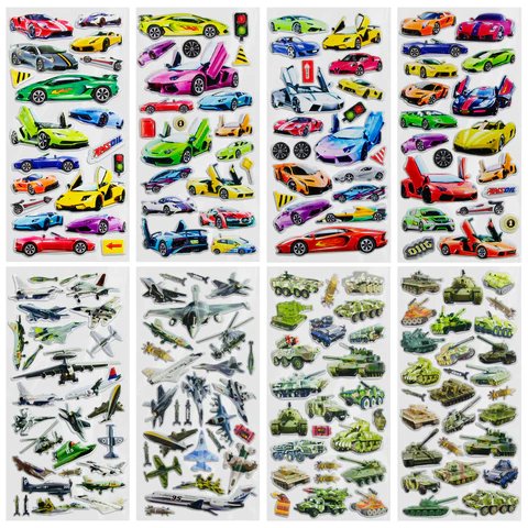 Наклейки  9,5*19 см FUNSTER "Для мальчиков" зефирные