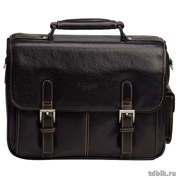 Портфель Dr.Koffer нат. кожа, черный хит