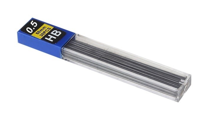 Стержни для мех. кар. 0.5 мм НВ 30шт Attache