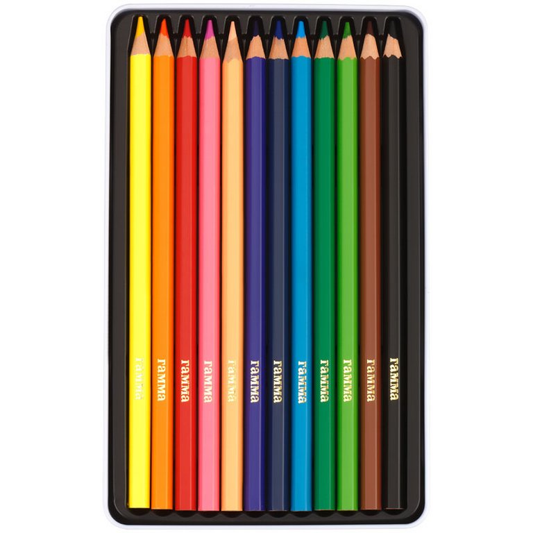 Набор карандашей  12 цв.  в металл. пенале Гамма "Классические" увелич. диаметр грифеля 3,3мм