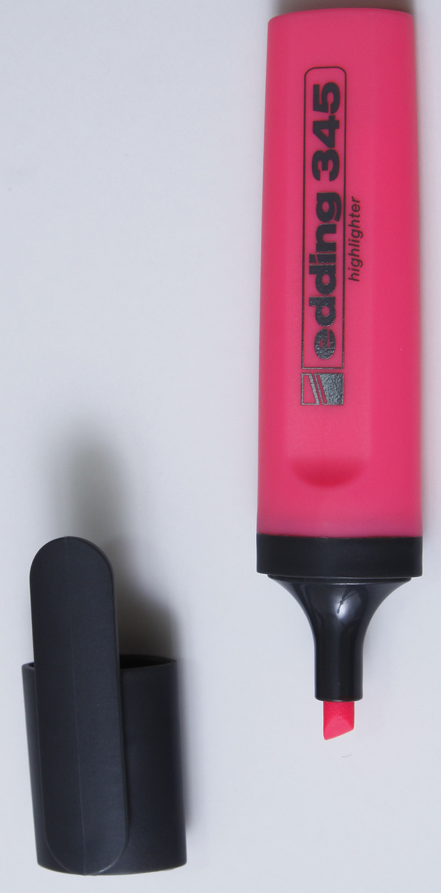 Текст-маркер Edding розовый