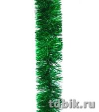 Мишура d  35мм, длина 1м "Праздничная" цвет зеленый MOROZCO