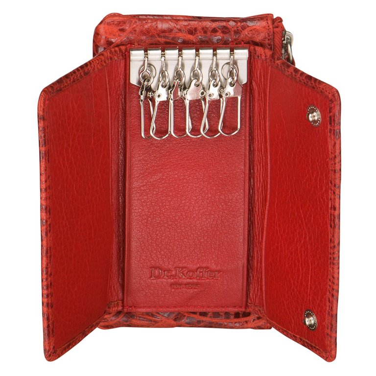 Футляр для ключей Dr.Koffer 13,5*8см красный